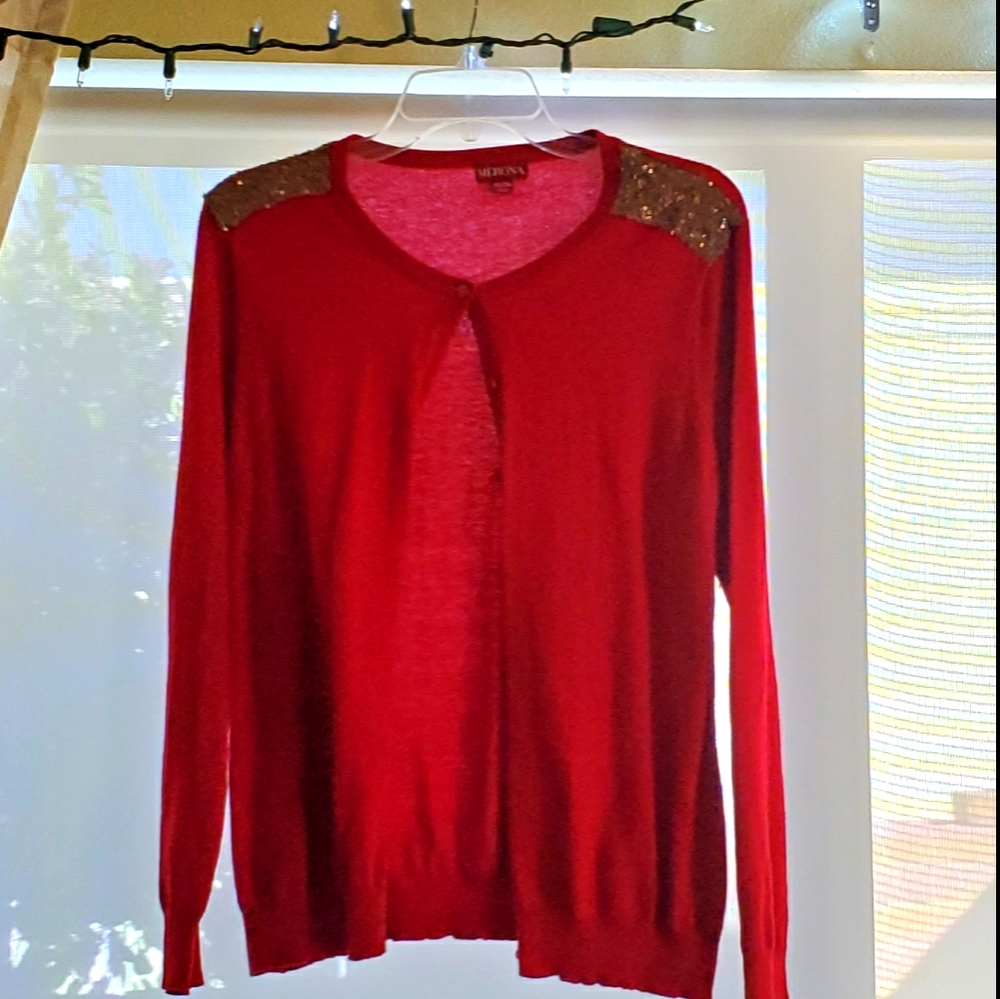 EUC, Merona Cute sequin sweater!